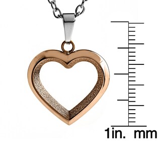 Foto 3 | Foto 3 | Collar West Coast Jewelry Con Forma De Corazón Abierto Chapado En Oro Rosa - Venta Internacional.