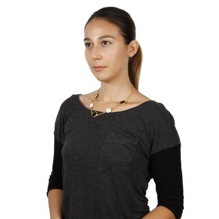 Foto 3 | Foto 3 | Collar De Madreperla Chapado En Oro De West Coast Jewelry Elya - Venta Internacional.