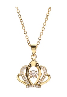 Foto 1 | Foto 1 | Collar De Corona Mujer Reina Con Baño De Oro 18k Y Zirconia Elegante