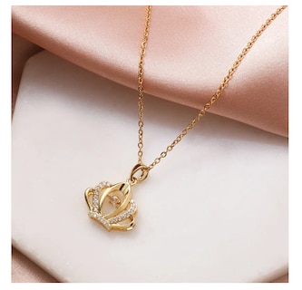 Foto 4 | Foto 4 | Collar De Corona Mujer Reina Con Baño De Oro 18k Y Zirconia Elegante