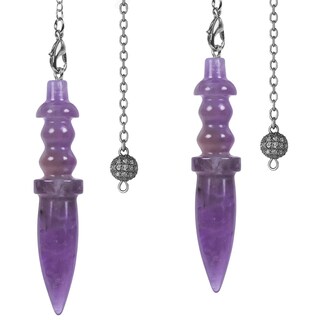 Foto 1 | Foto 1 | Péndulo Amatista Energía Ventdepot Mxabj-002 2 Piezas Morado