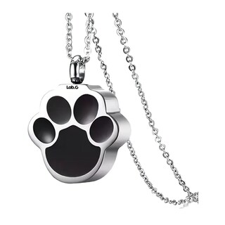 Foto 1 | Foto 1 | Collar Cortes Urna Relicario Cenizas Lab.g  Plata Negro