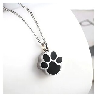 Foto 3 | Foto 3 | Collar Cortes Urna Relicario Cenizas Lab.g  Plata Negro