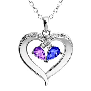 Foto 1 | Foto 1 | Collar Huoguo 2021 En Forma De Gota De Agua Bicolor Con Colgante En Forma De Corazón - Venta Internacional.