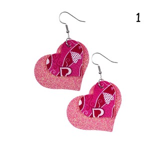 Foto 2 | Foto 2 | Pendientes Huoguo De Piel Sintética En Forma De Corazón Para San Valentín - Venta Internacional.