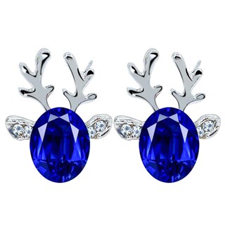 Foto 1 | Foto 1 | Pendientes Huoguo Con Piedras Preciosas De Cristal Con Cuernos Tridimensionales - Venta Internacional.