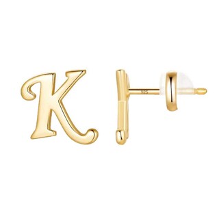 Foto 1 | Foto 1 | Pendientes Huoguo Gold 26 Con Forma De Alfabeto Chapados En Oro Para Mujer - Venta Internacional.