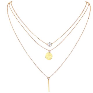 Foto 1 | Foto 1 | Collar Huoguo Gargantilla Con Colgante De Estrella Lunar Para Mujer Oro Y Plata - Venta Internacional.