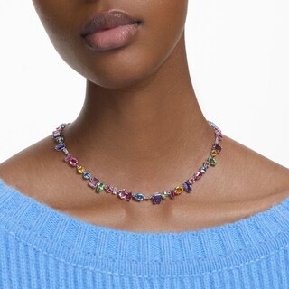 Foto 6 | Foto 6 | Collar Swarovski Gema - Multicolor Baño De Rodio Joya Original 5613738 Joyería De Lujo Para Mujer Ideal Para Regalo Elegante