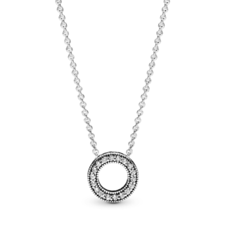 Foto 1 | Foto 1 | Collar Collier Círculo De Pavé Con Logotipo Pandora 397436cz Joyería De Lujo Para Mujer Ideal Para Regalo Elegante