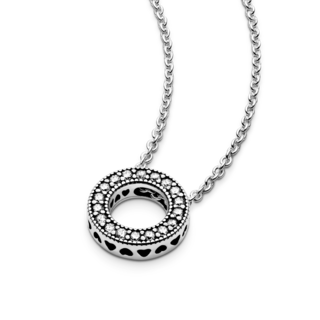 Foto 4 | Foto 4 | Collar Collier Círculo De Pavé Con Logotipo Pandora 397436cz Joyería De Lujo Para Mujer Ideal Para Regalo Elegante