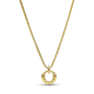 Foto 1 | Foto 1 | Collar Collier Y Colgante I-d Pandora Signature Oro 14k 352229c00 Baño De Oro 14k Joyería De Lujo Para Mujer Ideal Para Regalo