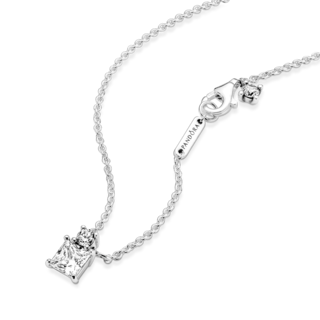 Foto 4 | Foto 4 | Collar Pandora Círculo Y Cuadrado Brillantes Joya Original 390048c01 Joyería De Lujo Para Mujer Ideal Para Regalo Elegante