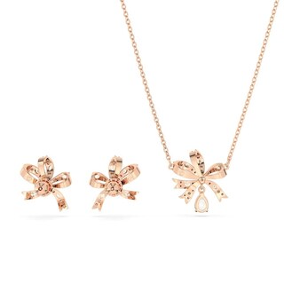 Foto 4 | Foto 4 | Conjunto Swarovski Volta Lazo Blanco Baño Tono Oro Rosa 5661680 Baño De Oro Rosa 14k Joyería De Lujo Mujer Ideal