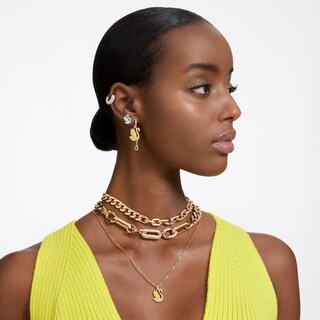 Foto 5 | Foto 5 | Collar Swarovski Dextera Pavé Declaración Mezcla De Oro 5655647 Baño De Oro 14k Joyería De Lujo Para Mujer Ideal Para Regalo