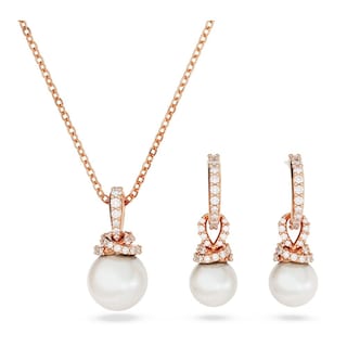 Foto 1 | Foto 1 | Conjunto Swarovski Originally Blanco Baño Tono Oro Rosa 5672835 Baño De Oro Rosa 14k Joyería De Lujo Mujer Ideal