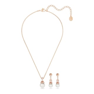 Foto 2 | Foto 2 | Conjunto Swarovski Originally Blanco Baño Tono Oro Rosa 5672835 Baño De Oro Rosa 14k Joyería De Lujo Mujer Ideal