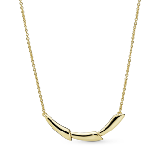 Foto 2 | Foto 2 | Collar Pandora Tallo De Flor Recubrimiento En Oro De 14k 367958cz Baño De Oro 14k Joyería De Lujo Para Mujer Ideal Para Regalo