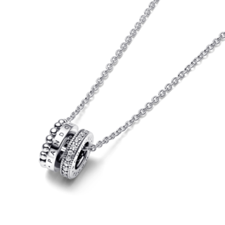 Foto 1 | Foto 1 | Collar Pandora Pendiente Pavé Cuentas Con Logotipo Signature 392311c01 Joyería De Lujo Para Mujer Ideal Para Regalo Elegante