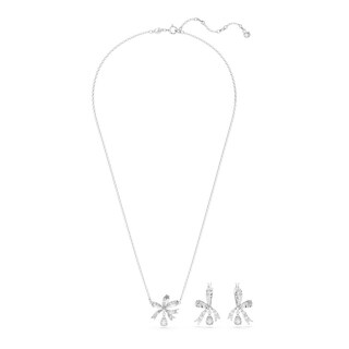 Foto 2 | Foto 2 | Conjunto Swarovski Volta Lazo Blanco Baño De Rodio 5660118 Joyería De Lujo Para Mujer Ideal Para Regalo Elegante