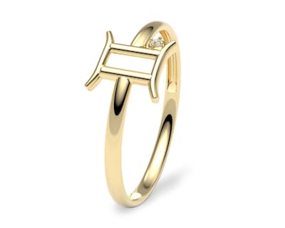 Foto 1 | Foto 1 | Anillo del Zodiaco Géminis Amelie Joyas Oro 10k Nro. 7-7.5