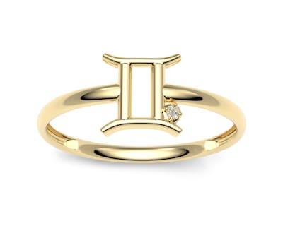 Foto 2 | Foto 2 | Anillo del Zodiaco Géminis Amelie Joyas Oro 10k Nro. 7-7.5