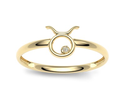 Foto 2 | Foto 2 | Anillo Del Zodiaco Tauro Amelie Joyas Oro 10k Nro. 8-8.5