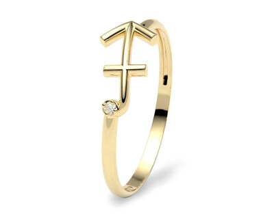Foto 1 | Foto 1 | Anillo del Zodiaco Sagitario Amelie Joyas Oro 10k Nro. 8-8.5