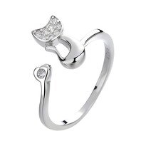Anillo Miow Shiny Cat Plata .925