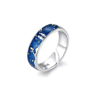 Foto 1 | Foto 1 | Anillo Van Gogh De Plata 925 Ajustable Para Mujer - Venta Internacional.
