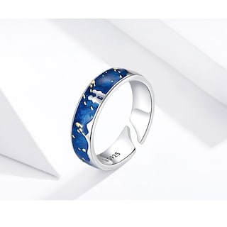 Foto 2 | Foto 2 | Anillo Van Gogh De Plata 925 Ajustable Para Mujer - Venta Internacional.