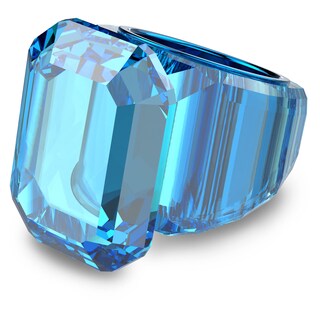 Foto 1 | Foto 1 | Anillo Swarovski Lucent Cocktail De Cristal Azul Tamaño 8 - Venta Internacional.