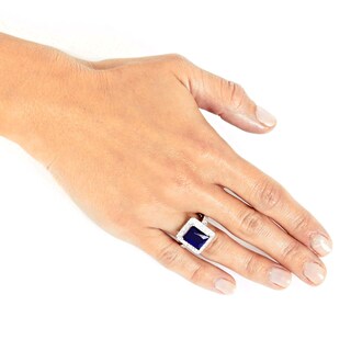 Foto 4 | Foto 4 | Anillo De Plata De Ley 925 Con Circonita Cúbica Azul Montana De West Coast Jewelry - Venta Internacional.