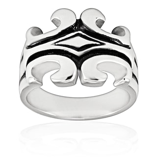 Foto 2 | Foto 2 | Anillo West Coast Jewelry De Acero Inoxidable Con Esmalte Negro - Venta Internacional.