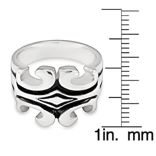 Foto 3 | Foto 3 | Anillo West Coast Jewelry De Acero Inoxidable Con Esmalte Negro - Venta Internacional.
