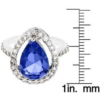 Foto 3 | Foto 3 | Anillo De Plata De Ley Con Circonita Cúbica Azul Montana De West Coast Jewelry - Venta Internacional.