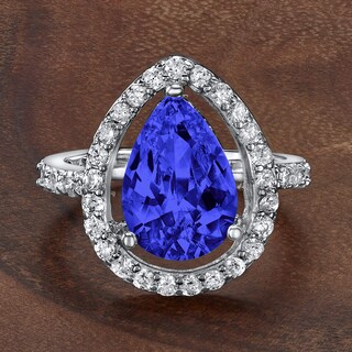 Foto 5 | Foto 5 | Anillo De Plata De Ley Con Circonita Cúbica Azul Montana De West Coast Jewelry - Venta Internacional.