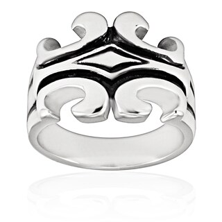 Foto 1 | Foto 1 | Anillo West Coast Jewelry De Acero Inoxidable Con Esmalte Negro - Venta Internacional.