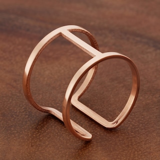 Foto 4 | Foto 4 | Anillo West Coast Jewelry Elya, Brazalete De Acero Chapado En Oro Rosa - Venta Internacional.
