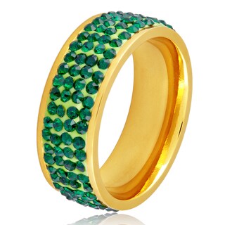 Foto 1 | Foto 1 | Anillo West Coast Jewelry Elya De Acero Chapado En Oro Para Mujer - Venta Internacional.