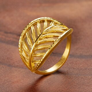 Foto 4 | Foto 4 | Anillo West Coast Jewelry Elya De Acero Inoxidable Chapado En Oro - Venta Internacional.