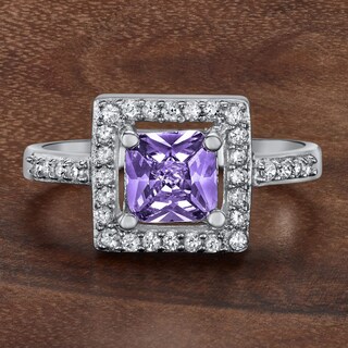 Foto 5 | Foto 5 | Anillo West Coast Jewelry De Plata De Ley Con Amatista Púrpura Con Circonita Cúbica - Venta Internacional.