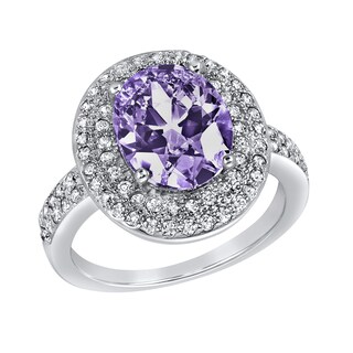 Foto 1 | Foto 1 | Anillo West Coast Jewelry De Plata De Ley Con Amatista Púrpura Con Circonita Cúbica - Venta Internacional.