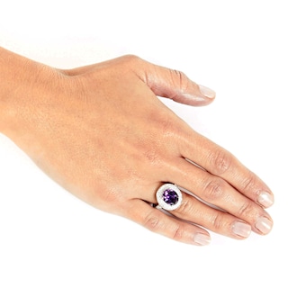 Foto 3 | Foto 3 | Anillo West Coast Jewelry De Plata De Ley Con Amatista Púrpura Con Circonita Cúbica - Venta Internacional.