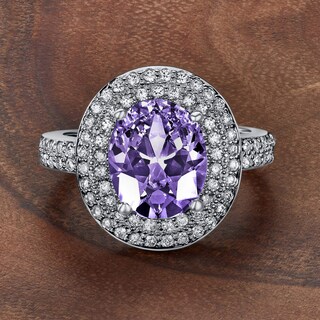 Foto 4 | Foto 4 | Anillo West Coast Jewelry De Plata De Ley Con Amatista Púrpura Con Circonita Cúbica - Venta Internacional.