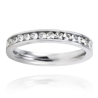 Foto 3 | Foto 3 | Anillo De Eternidad West Coast Jewelry Elya De Acero Inoxidable Con Circonita Cúbica - Venta Internacional.