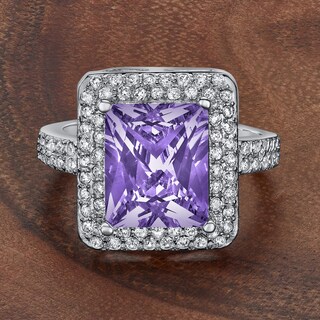 Foto 5 | Foto 5 | Anillo West Coast Jewelry De Plata De Ley Con Amatista Púrpura Con Circonita Cúbica - Venta Internacional.