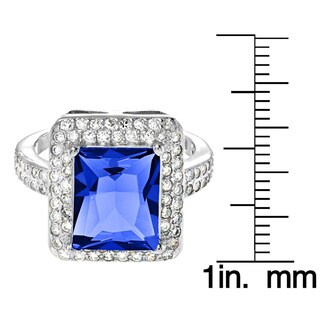 Foto 3 | Foto 3 | Anillo De Plata De Ley Con Circonita Cúbica Azul Montana De West Coast Jewelry - Venta Internacional.