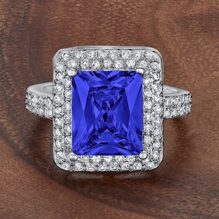 Foto 5 | Foto 5 | Anillo De Plata De Ley Con Circonita Cúbica Azul Montana De West Coast Jewelry - Venta Internacional.