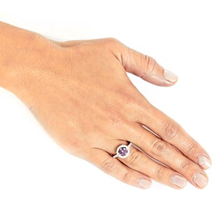 Foto 4 | Foto 4 | Anillo De Plata De Ley 925 Con Amatista Con Circonita Cúbica De West Coast Jewelry - Venta Internacional.